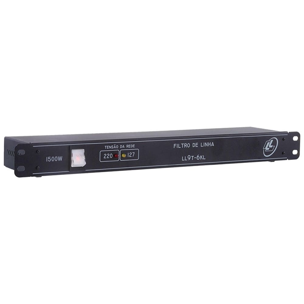Filtro de linha Ll Audio 8 tomadas LL9T6KL Led