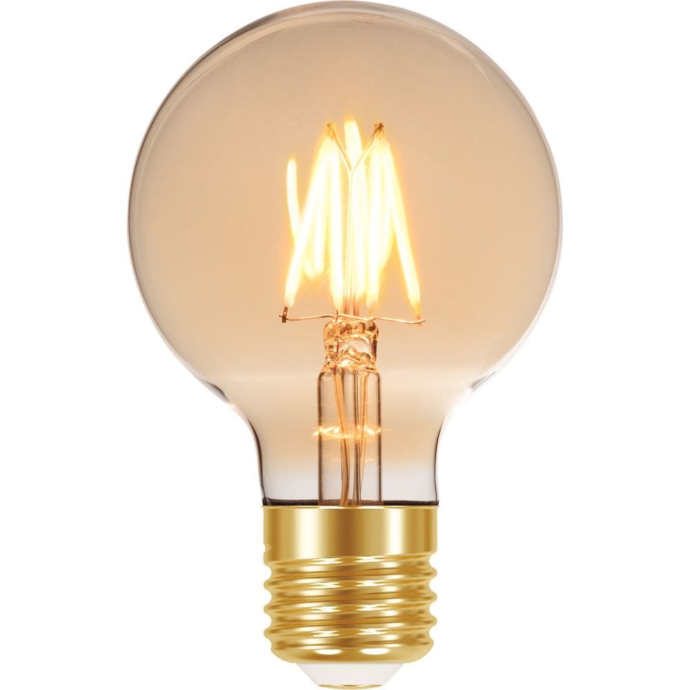 Lâmpada Filamento Led G80 4w Vintage Retro Âmbar Bivolt