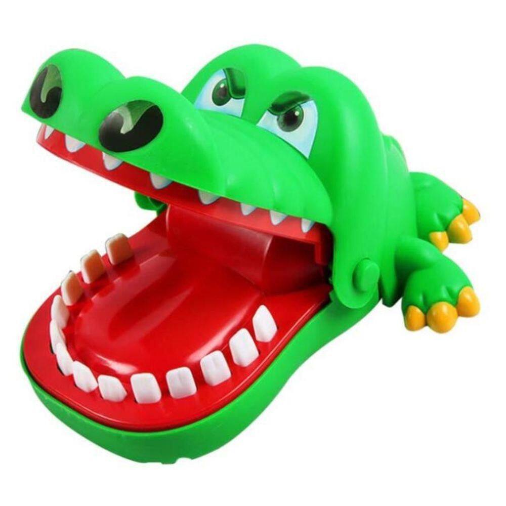 Brinquedo Jogo Crocodilo Morde Dedo 100% Abs 8cm Altura