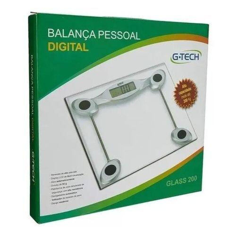 Balança Digital De Vidro Pesa Até 200 Kg G-TECH