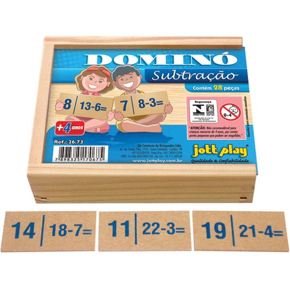 Dominó De Subtração - Operações Matemáticas