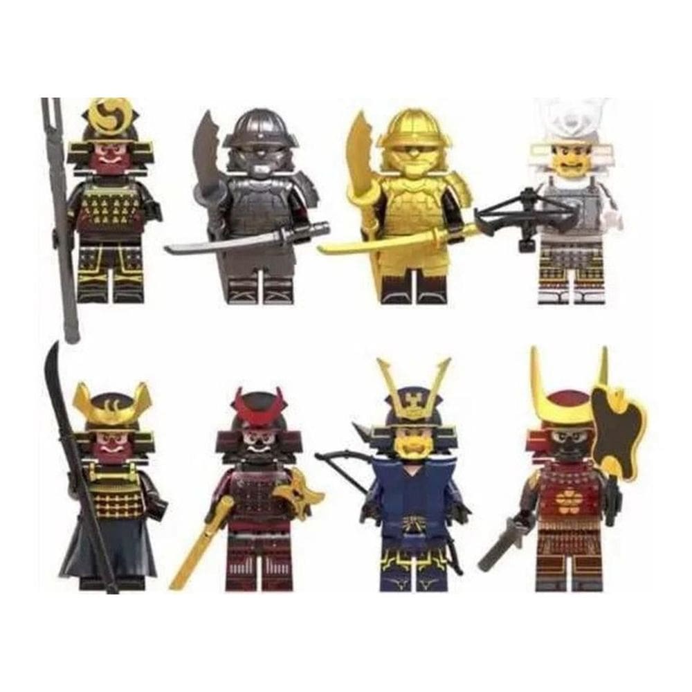 Bonecos Blocos De Montar Samurai Ninja Ninjago Black Set