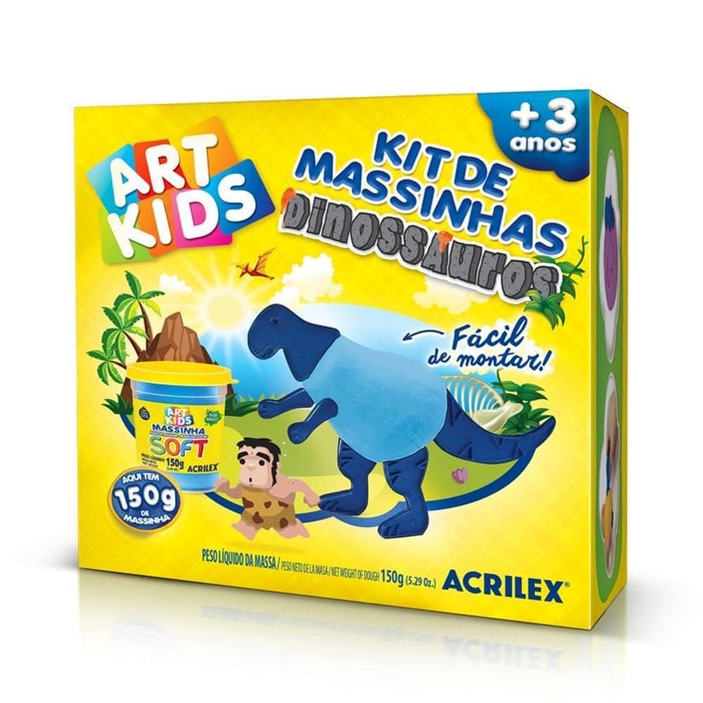 Jogo Massinha De Modelar Dinossauro 150 G - Acrilex