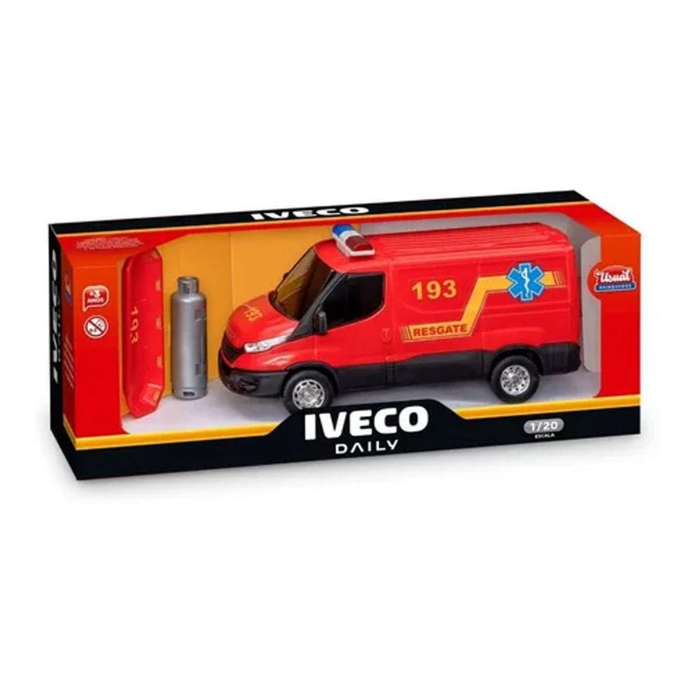Ambulância de Resgate Bombeiros Iveco Daily - 482 22cm