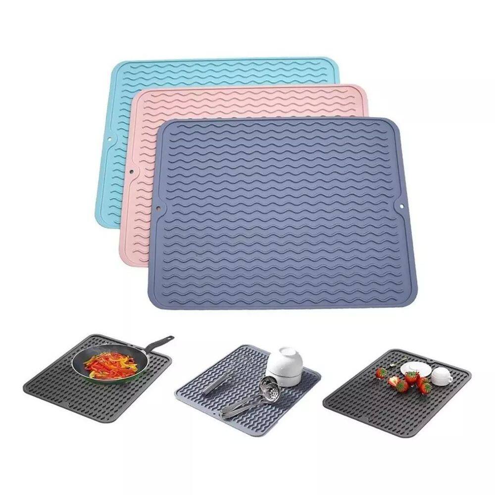 Tapete Escorredor Aparador De Louças e Copos Super Absorvente Dobrável
