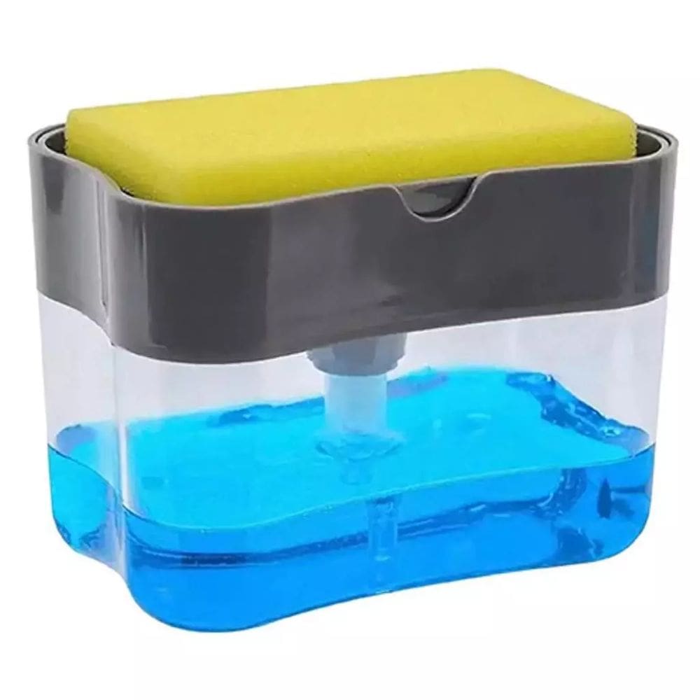 Dispenser Sabão 2x1 Detergente Suporte Porta Bucha Esponja