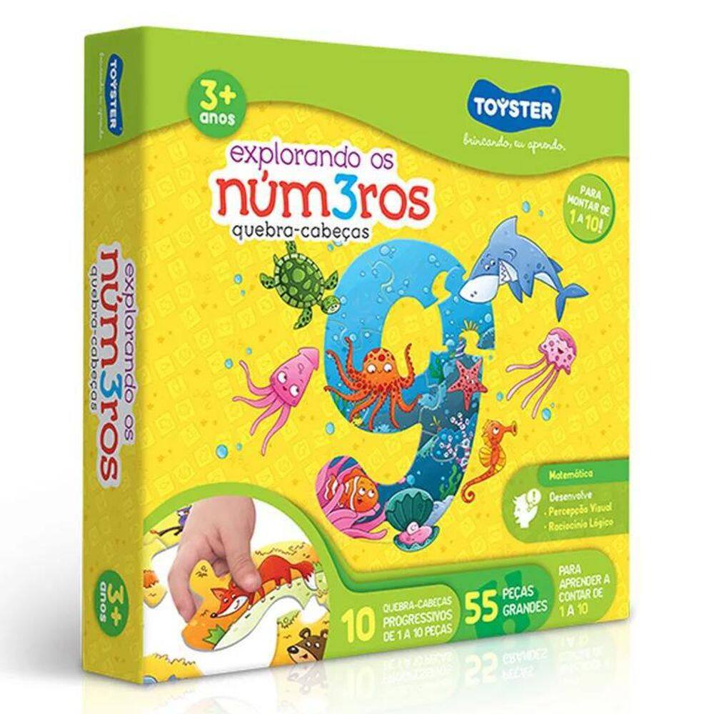 Quebra-Cabeças Educativo Explorando Os Números - Toyster
