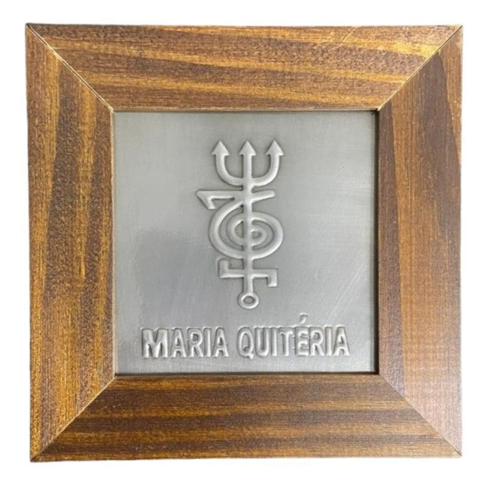 Quadro Pomba Gira Maria Quitéria Madeira -Selecione A Cor