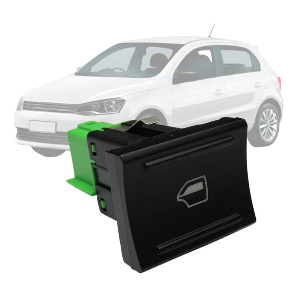 Botao Vidro Eletrico Gol G6 Painel Esquerdo Traseiro Preto