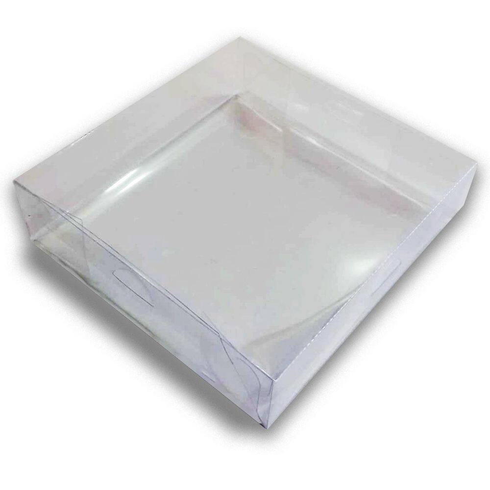 Caixa De Presente 19X19X5 Cm, 10 Unid, Transparente, Acetato