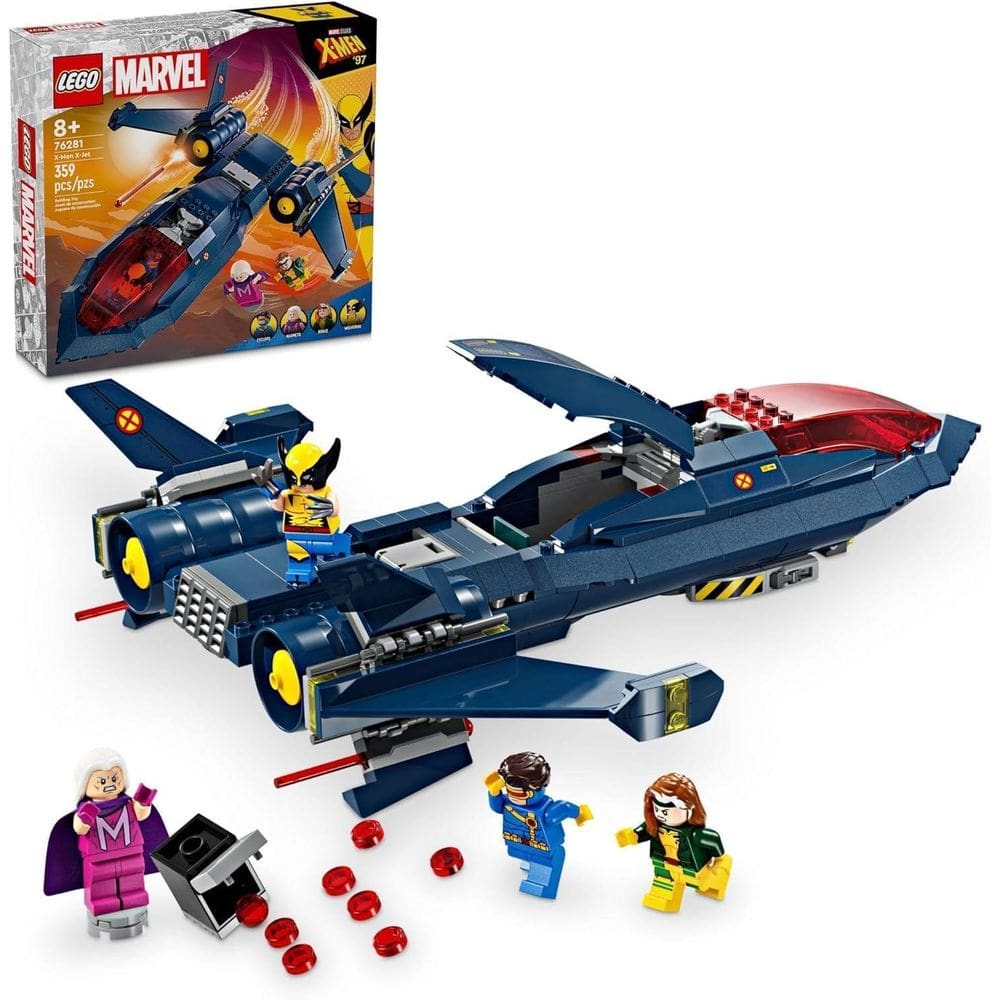 Lego Set Super Heroes Marvel 76281 X-Jet Dos X-Men 359 Peças