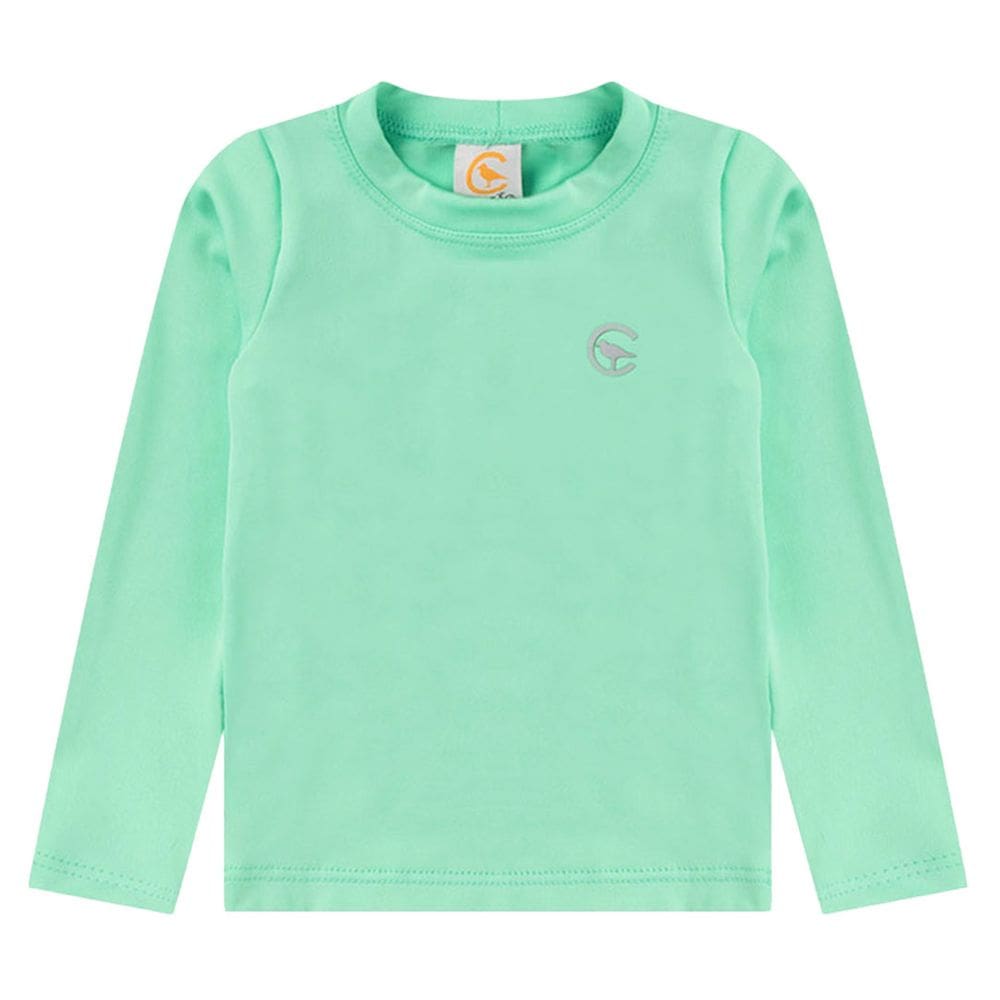 Camiseta Praia Bebê e Infantil Proteção UV Verde Chá Costão