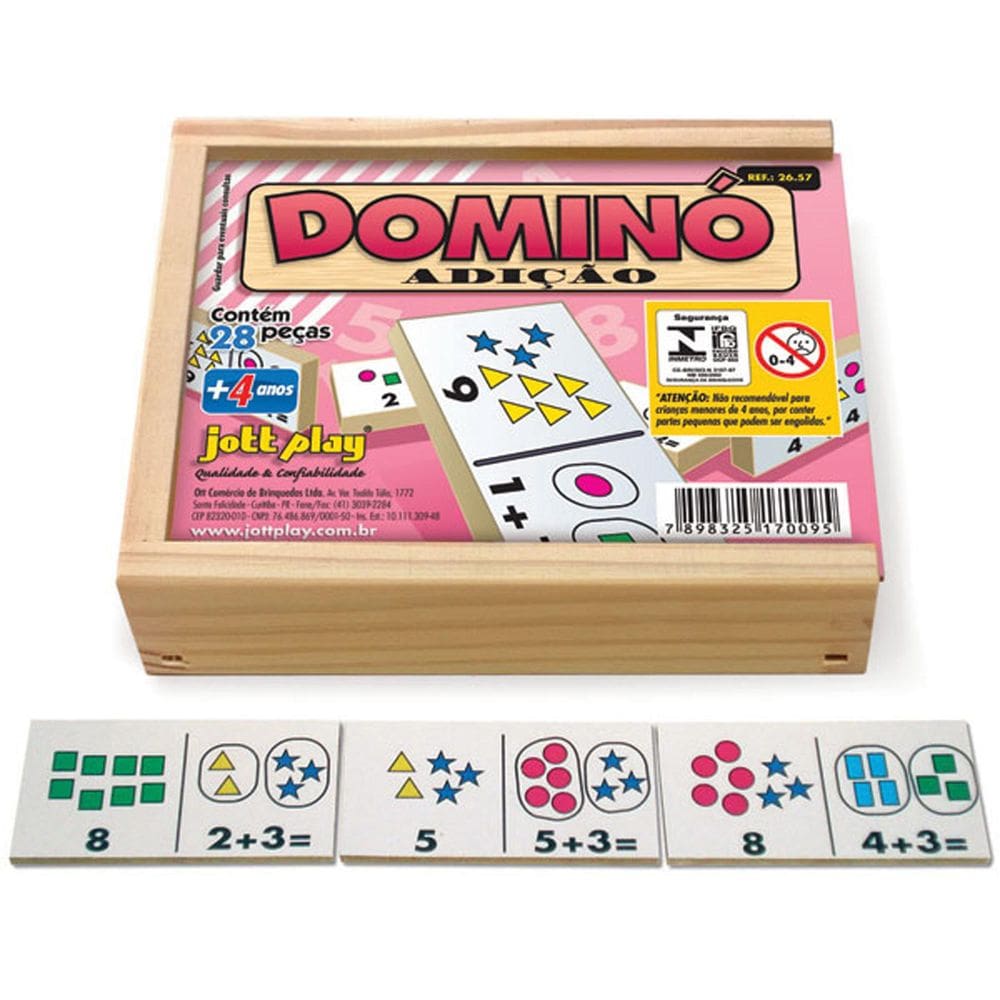 Dominó Adição Brinquedo Educativo