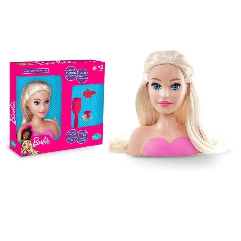 Mini Styling Head Core Barbie Mattel Tm 15Cm - Pupee