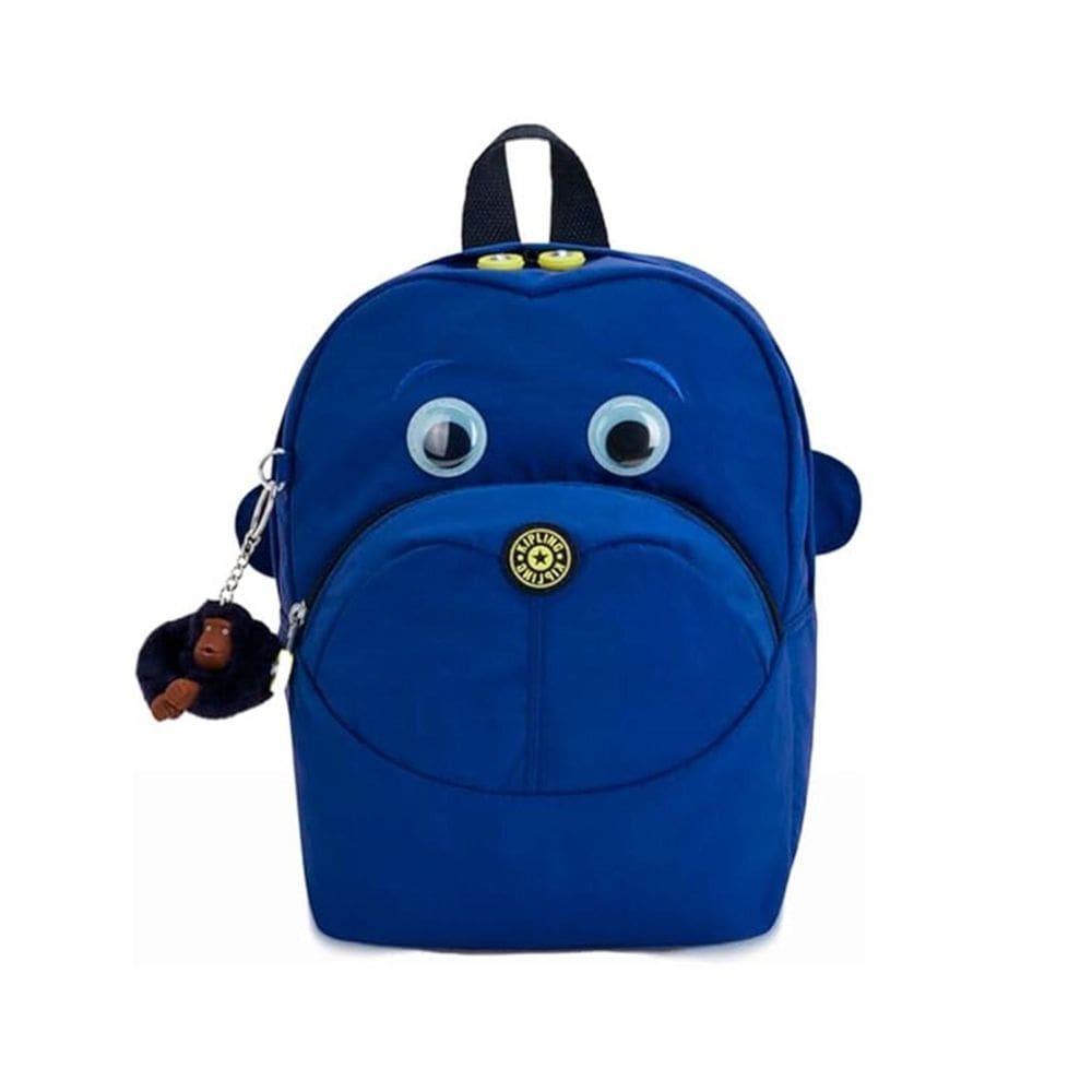 Mochila Infantil Kipling Fester Azul Com Macaquinho