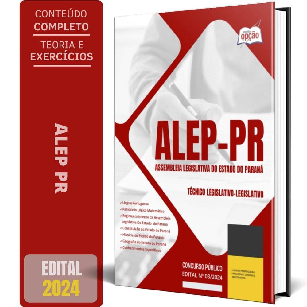 Apostila Alep 2024 - Técnico Legislativo-Legislativo