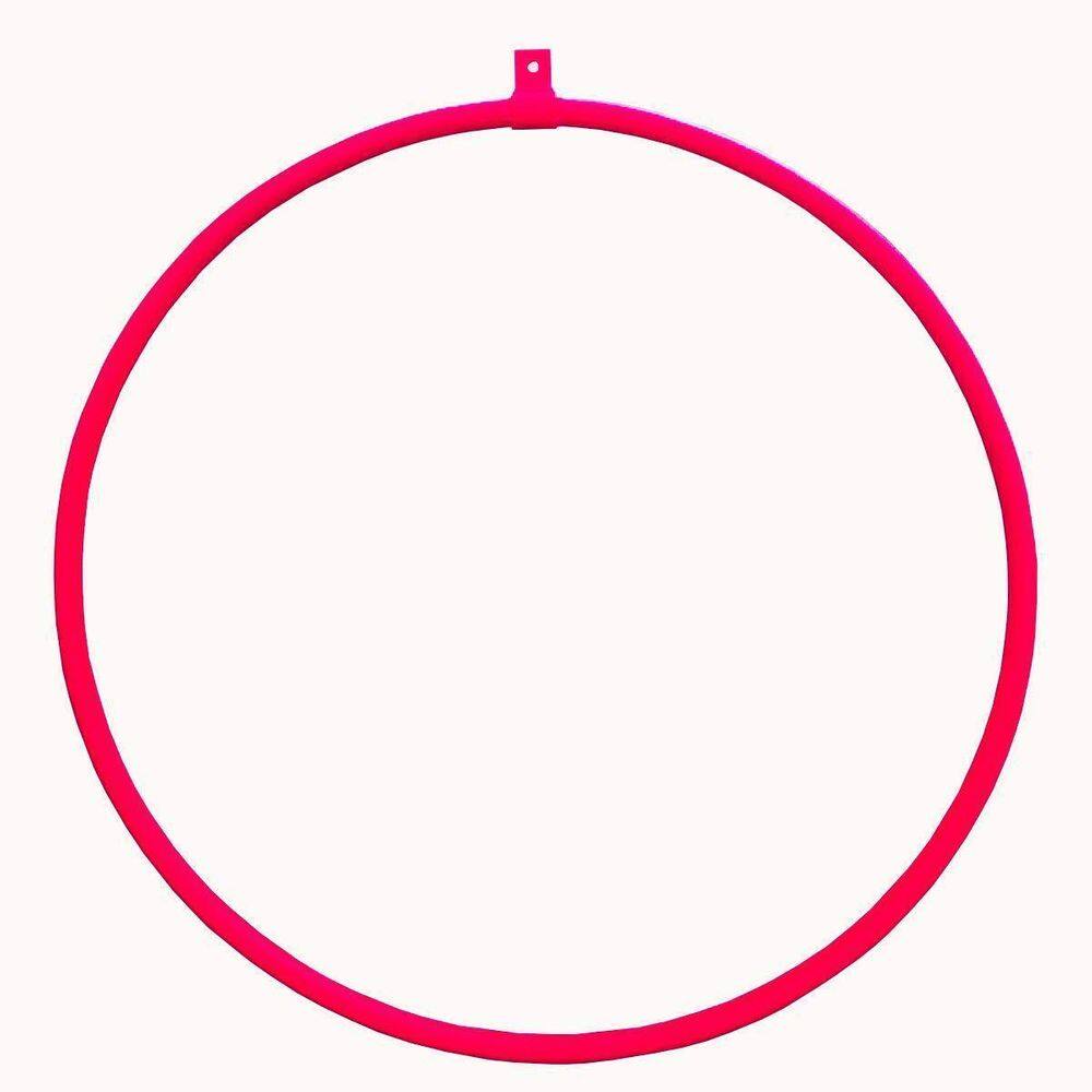 Lira Acrobática Circense Vermelha Lyra Redonda 90Cm