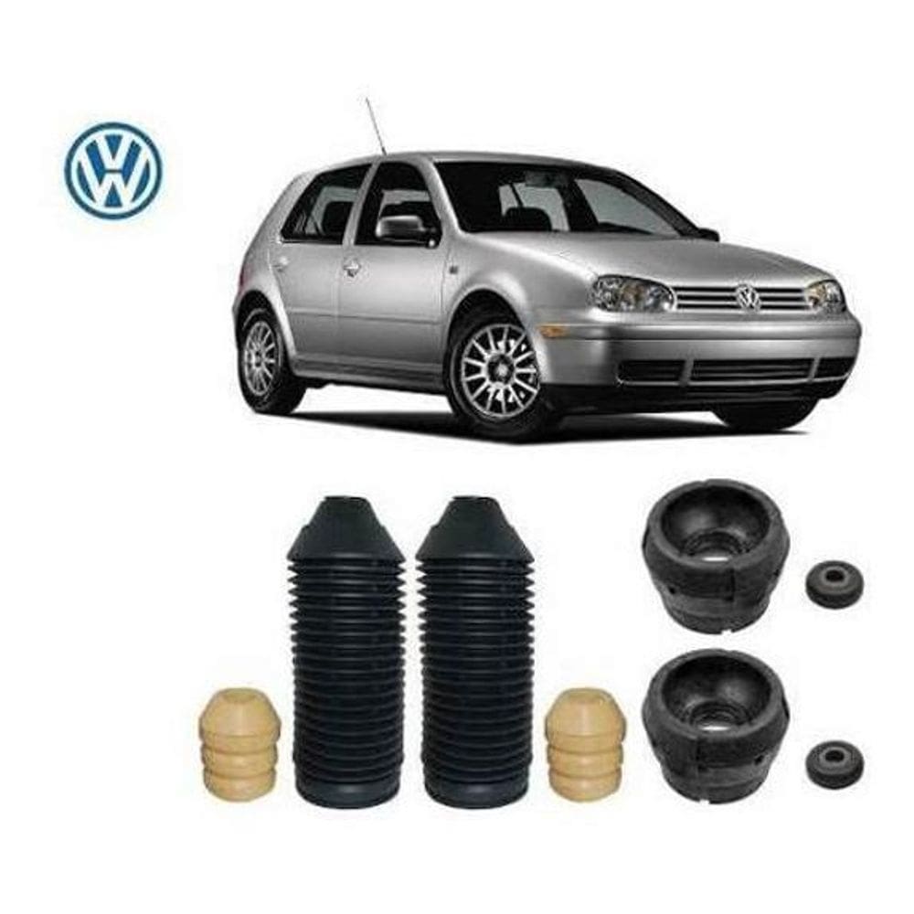 2 Kit Coxim Rolamento Batente Amortecedor Dianteiro Golf 1999 2000 2001