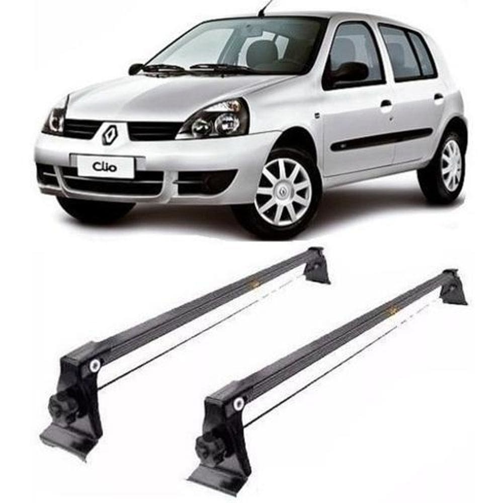 Bagageiro Rack Teto Aço Clio 4 Portas 2000 Até 2016