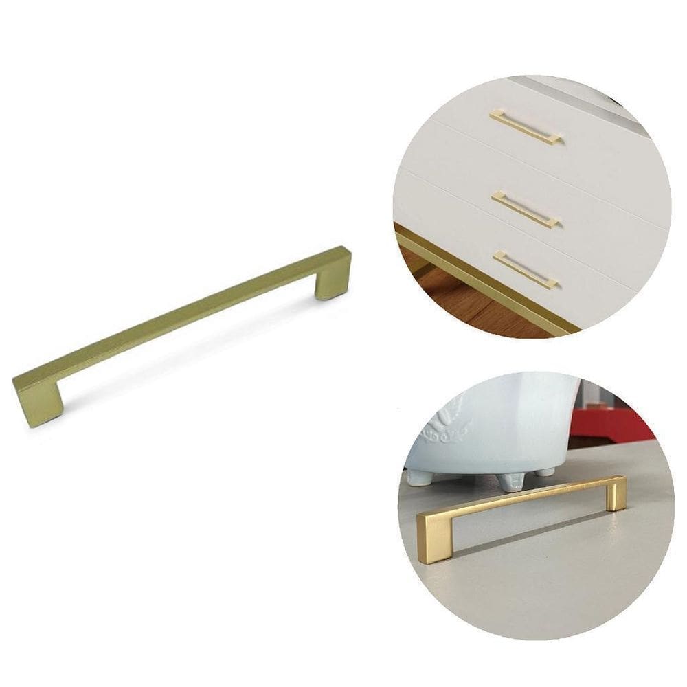 Puxador Alça Il 950 224mm Dourado Fosco Italyline