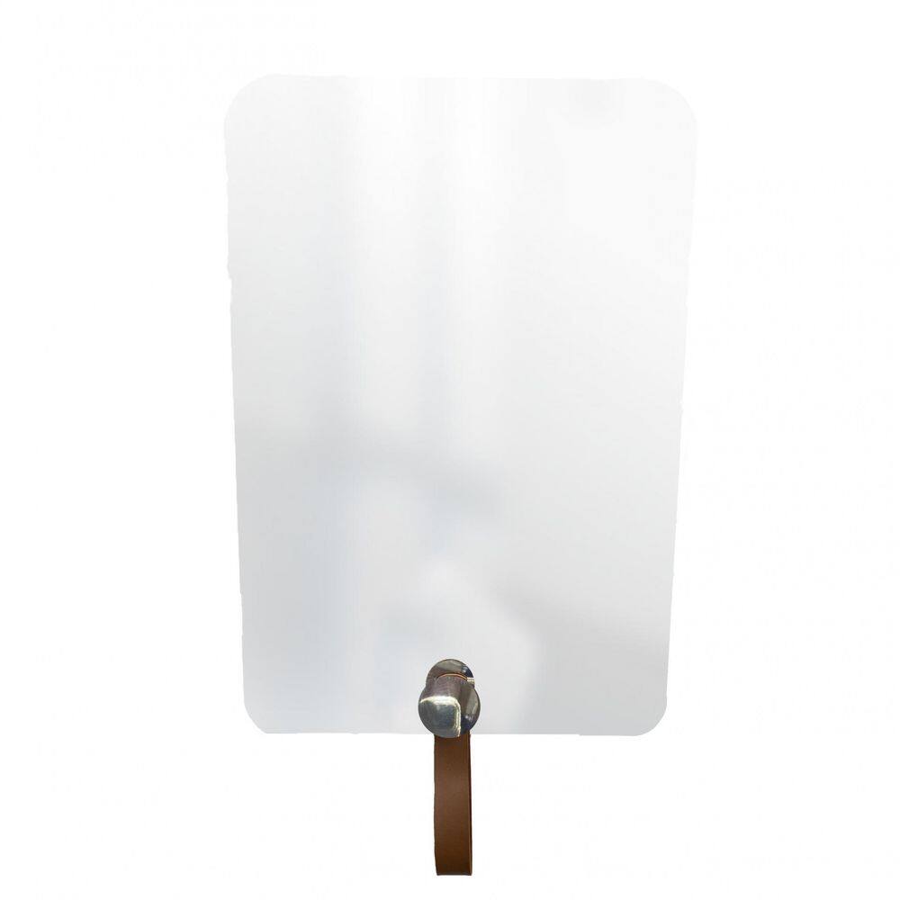 Espelho Funcional Hook Cromado Alça Caramelo 60X40Cm