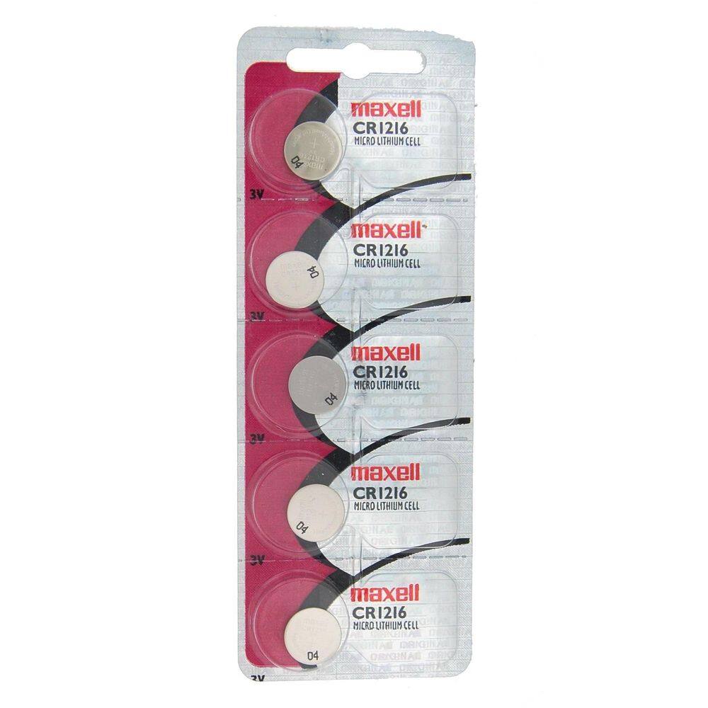 Bateria 3V Cr1216 Maxell Controle Calculadora Relógio 5Un