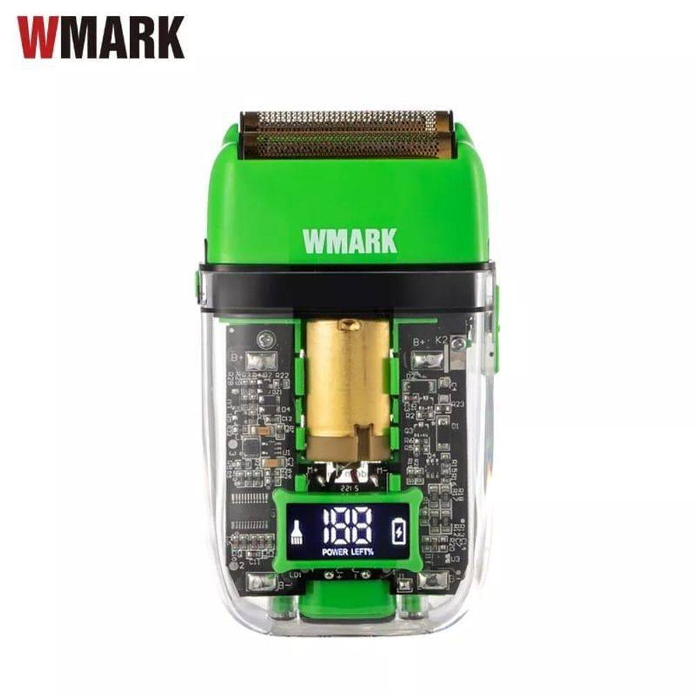 Maquina Shaver Wmark Ng 988 Pluss Barbeador Elétrico Verde