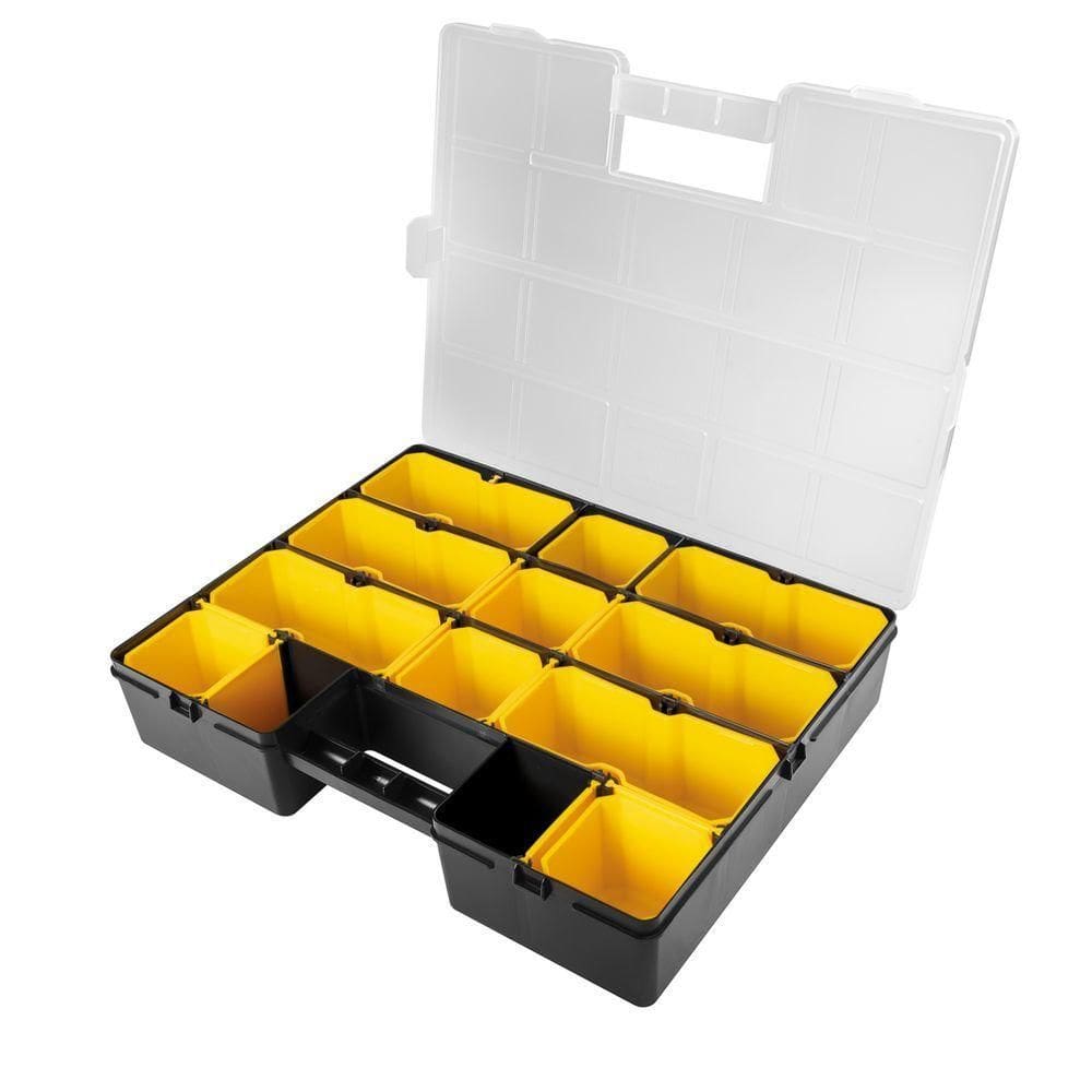 Maleta Organizadora Plastica 17\" Tramontina Com Modulos Organizadores E Divisorias Moveis