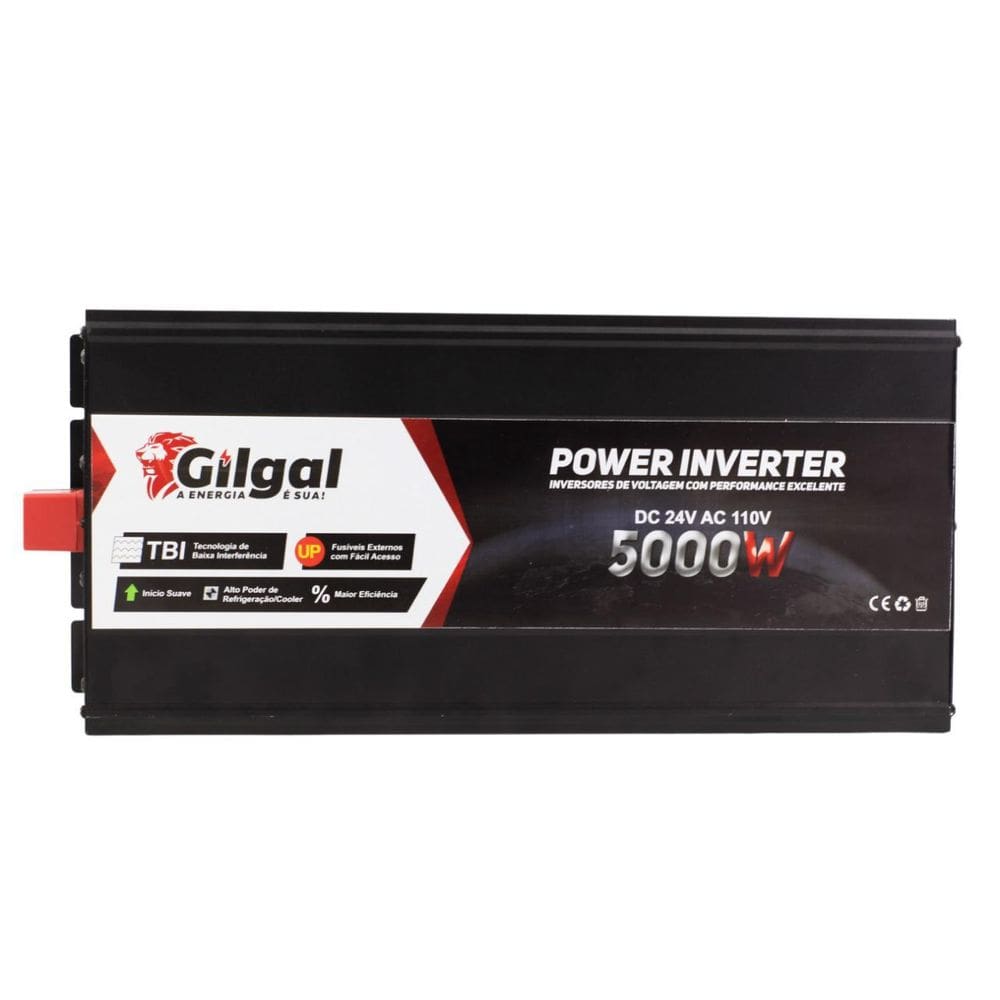 Inversor 5000W 24V 110V Gilgal Para Ar 12000 Btus