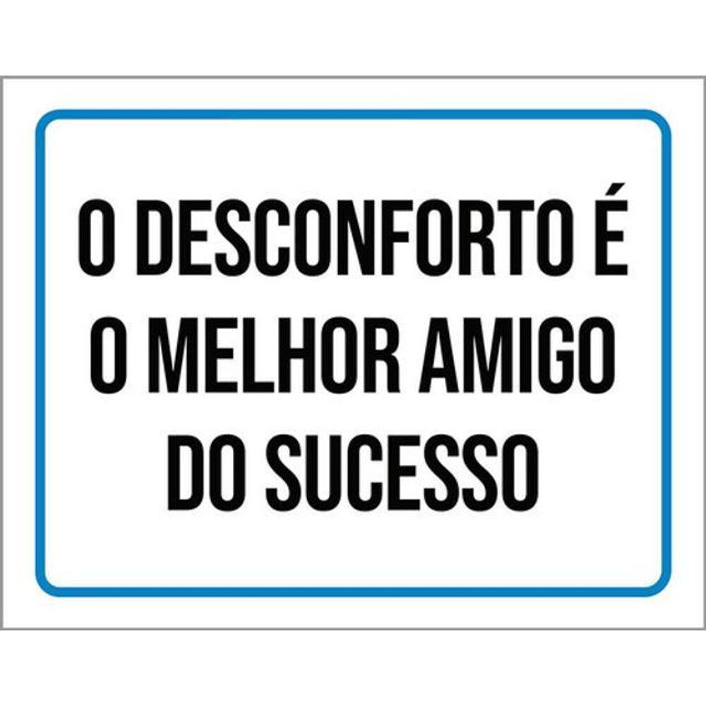 Kit 3 Placas Desconforto Melhor Amigo Sucesso