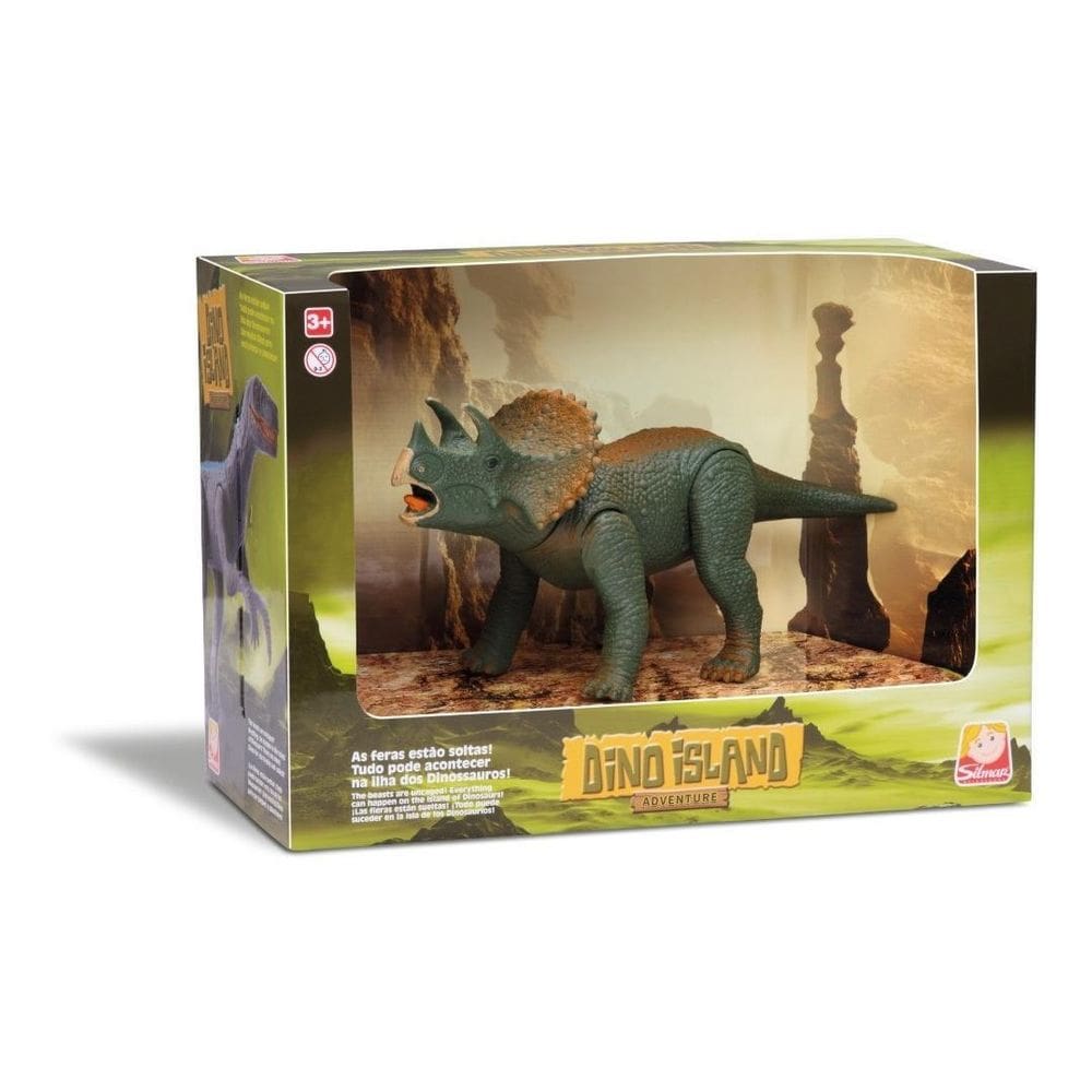 Boneco Dinossauro Articulado Triceratops Silmar 1555
