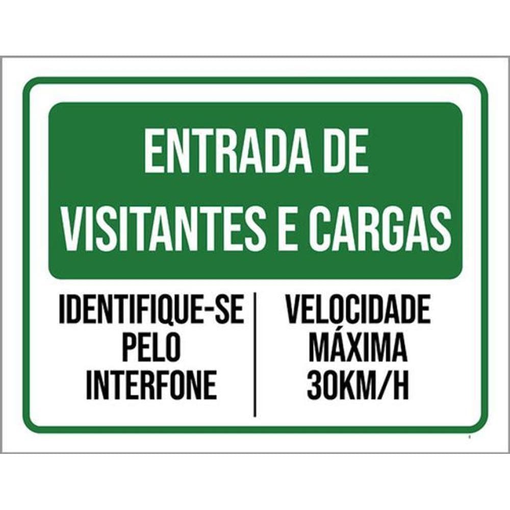 Kit 5 Placas Entradas Visitantes Cargas Interfone