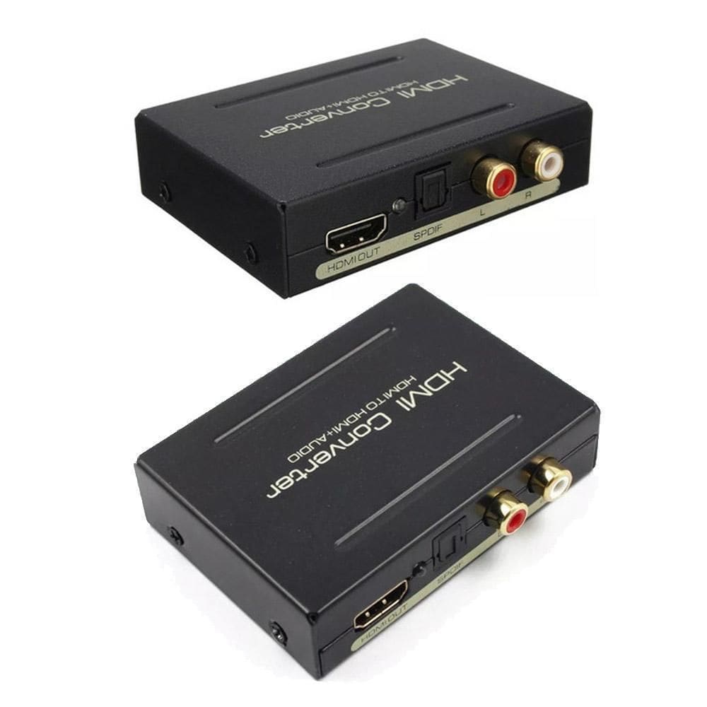 Hdmi Hdmi Audio Splitter Spdif Óptica + Rca L/R E Extrator