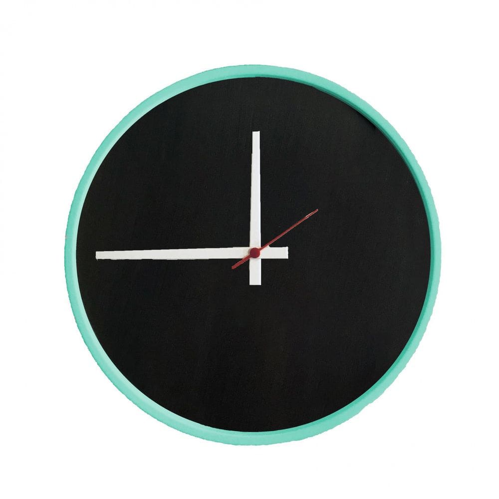 Relógio Round Verde Mostrrador Tabaco Ponteiro Branco 50 Cm