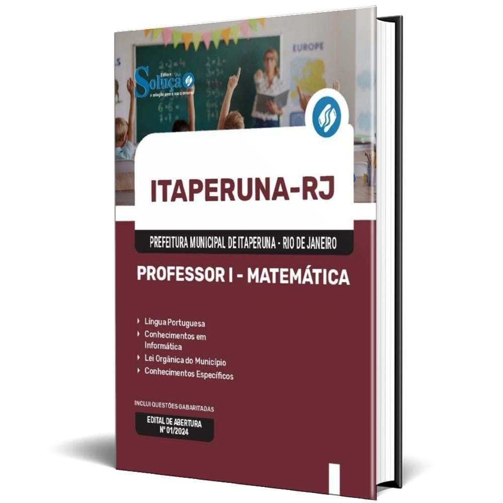 Apostila Prefeitura Itaperuna Rj 2024 Professor I Matemática