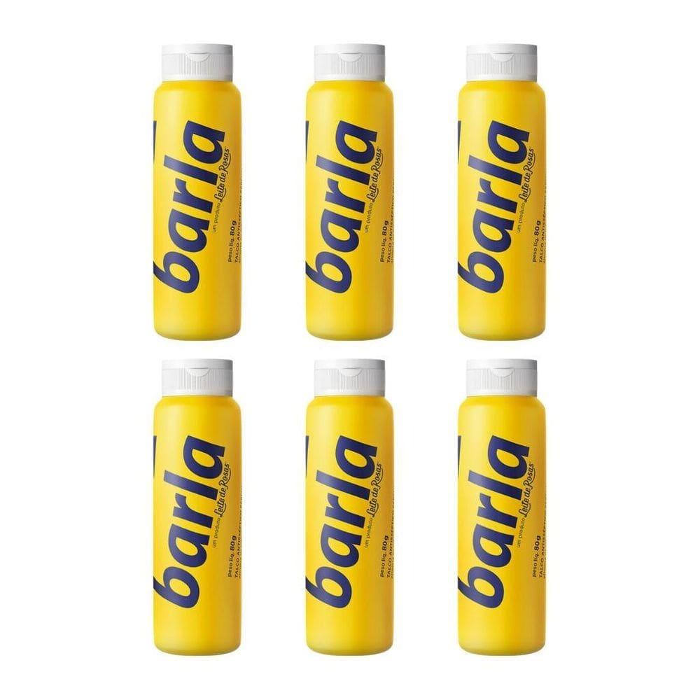 Talco Pes Barla 80G - Kit Com 6Un