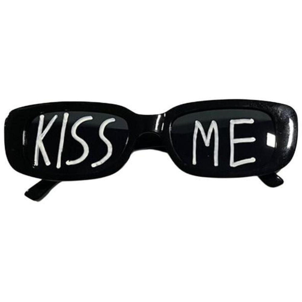 Óculos Retro Vintage Retangular Hype Rap Moda Kiss Me