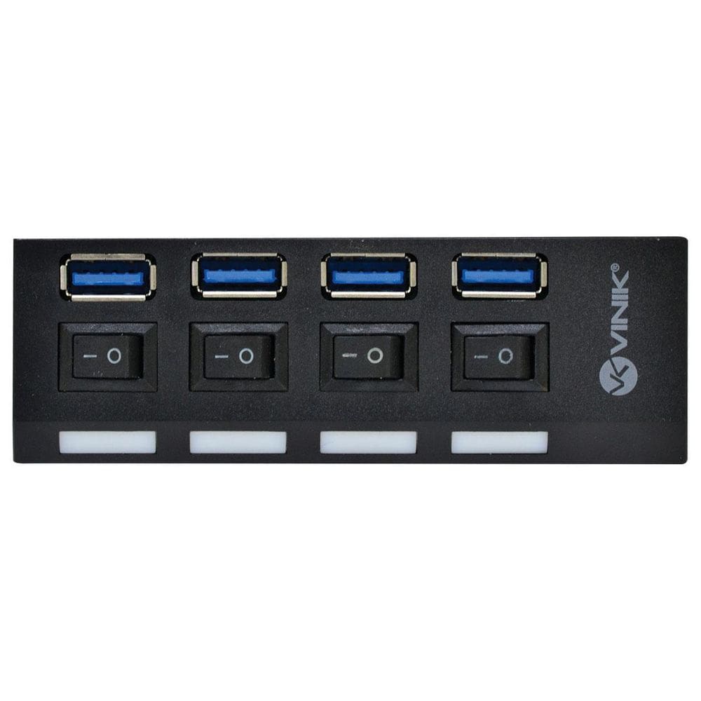 Hub USB 3.0 4 Portas Ativas - Ideal para Laptop