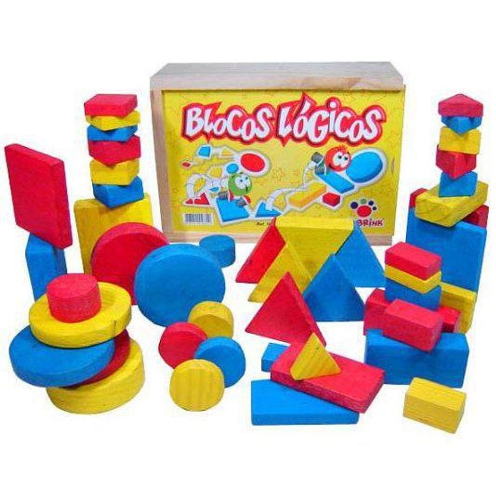 Blocos Lógicos Ciabrink 48 Peças - Formas, Cores e Tamanhos
