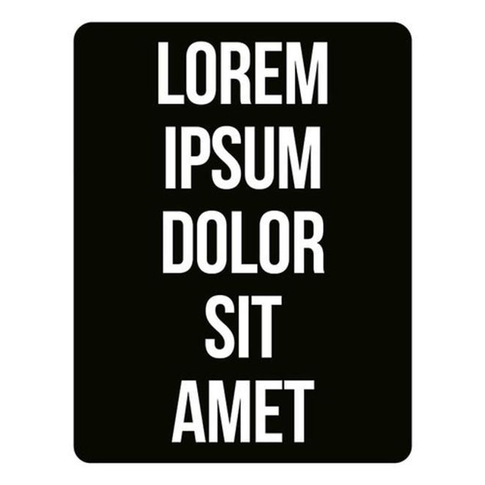 Kit 3 Placas Decorativa - Lorem Ipsum Dolor Sit Amet