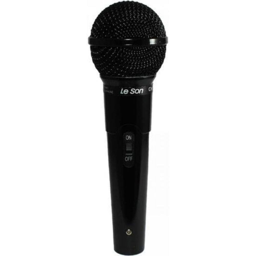 Microfone Dinâmico Cardioide Mc200 Preto Leson