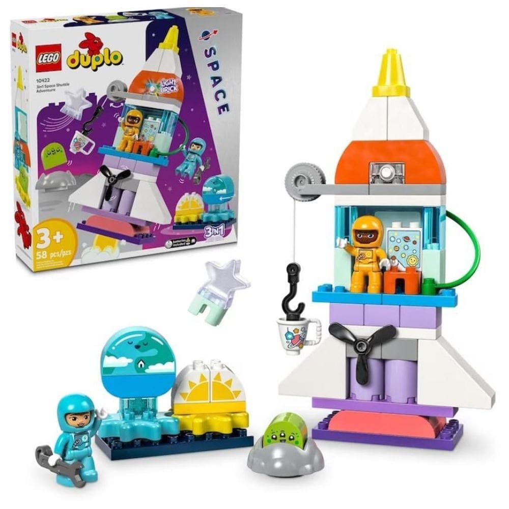 Duplo Aventura No Ônibus Espacial 3 Em 1 - Lego 10422