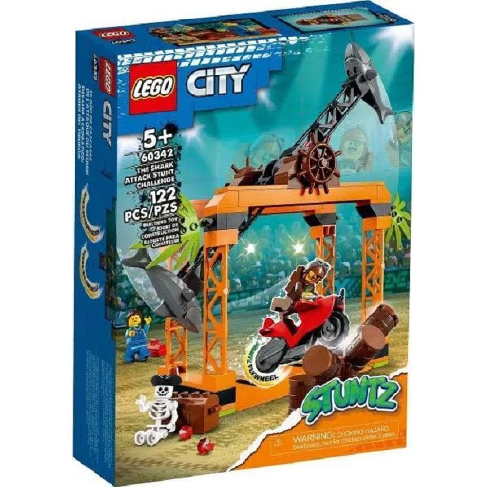 Lego City - 60342 O Desafio Acrobático Do Ataque Do Tubarão
