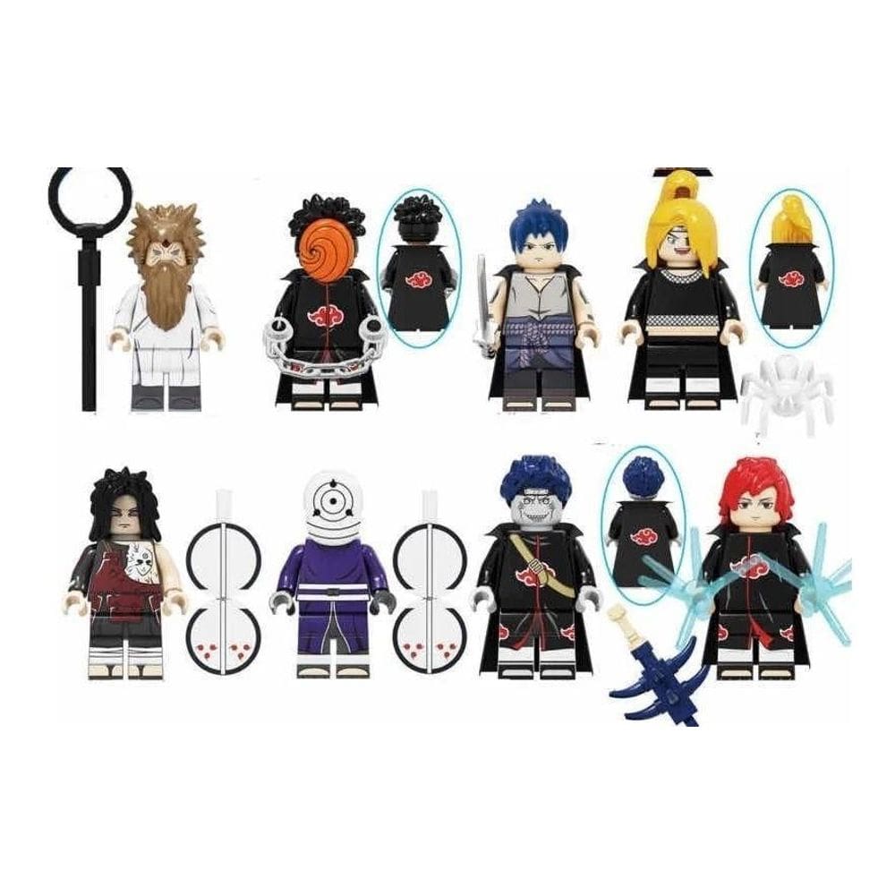 Blocos De Montar Coleção Naruto Com 46 Bonecos