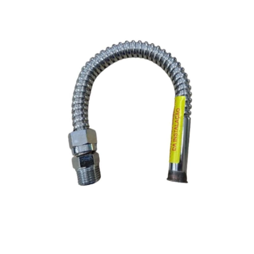 Mangueira De Metal Flexível Aquecedor Água 30Cm 1/2
