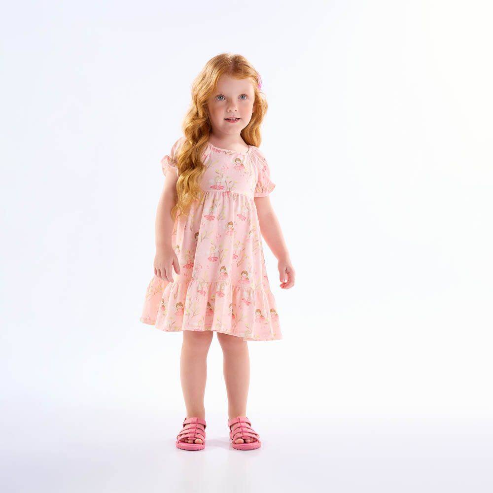 Vestido Primeiros Passos Menina - Digital Rose - 50618-1123