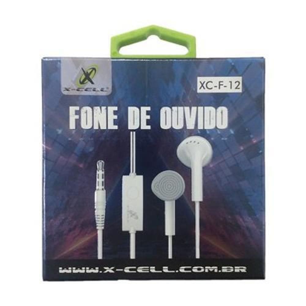 Fone De Ouvido Com Microfone Estéreo X-Cell P2 3.5Mm Xc-F-12