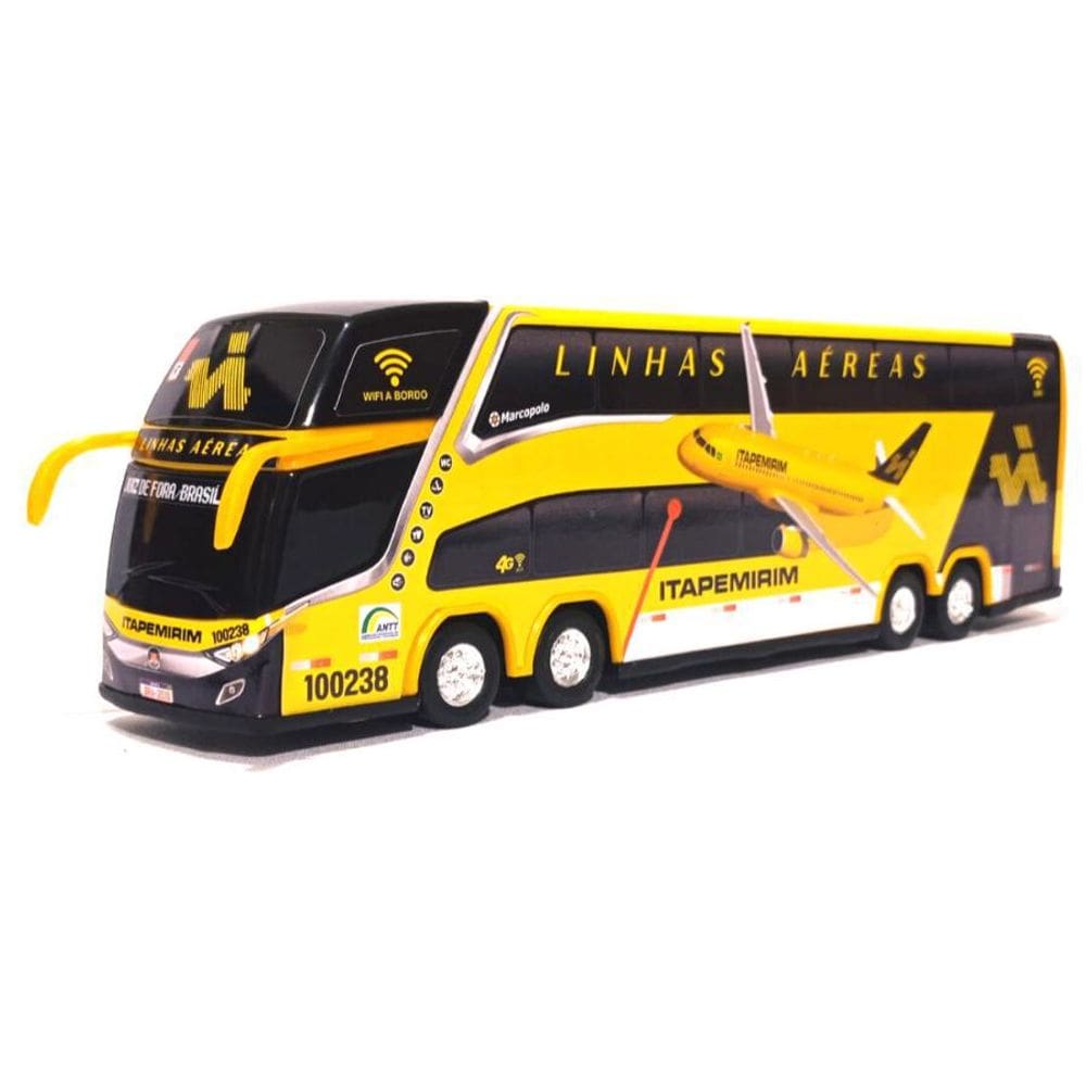 Brinquedo Miniatura Ônibus Itapemirim Linhas Aéreas 30Cm