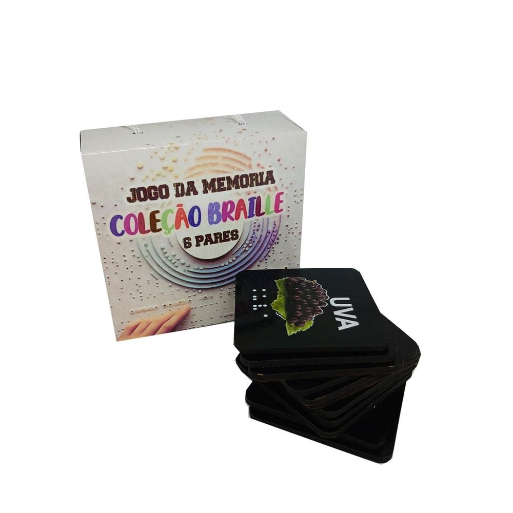 Jogo Da Memória 6 Pares Adaptado Em Escrita Braile