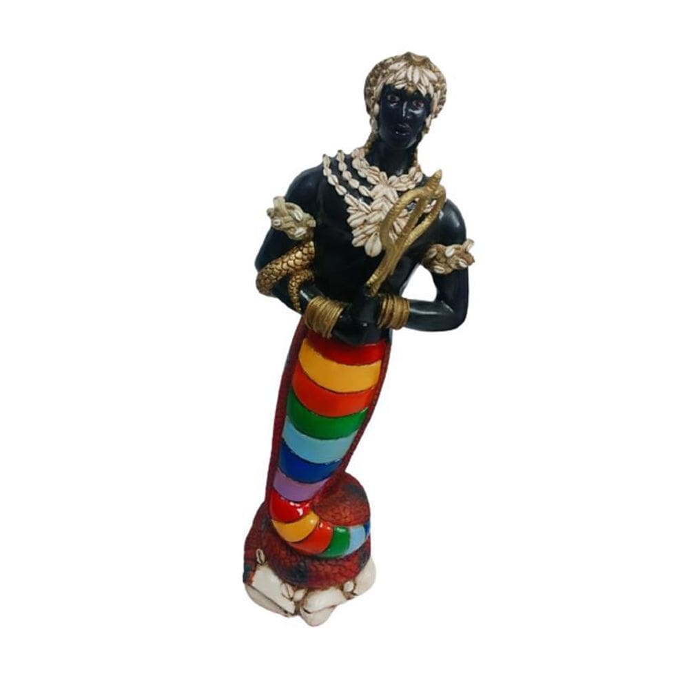 Escultura Oxumaré Imagem 60Cm Estátua Em Resina